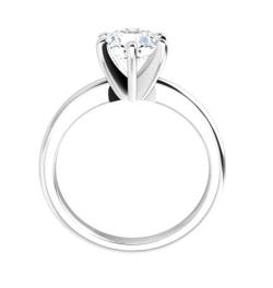 Solitaire 14K Gold 6 Prong Diamond Ring