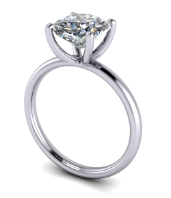 Custom Good Old Gold Classic 4 Prong Solitaire Ring