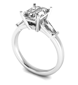 Custom Good Old Gold Engagement Ring w. Diamond Ascent