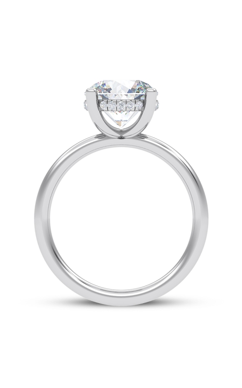 Hidden Halo Solitaire Engagement Ring